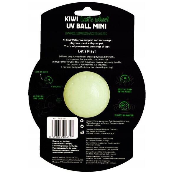 Triton Kiwi Walker Let's Play Glow Ball Mini piłka