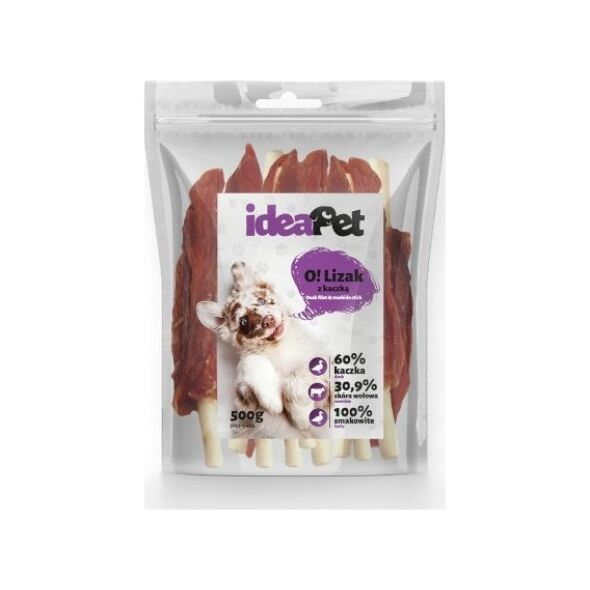 IdeaPet IdeaPet Lizak z kaczką 500g