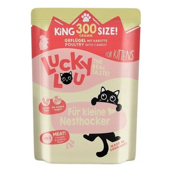 Lucky Lou Lucky Lou Lifestage Kitten Drób saszetka 300g