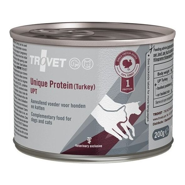 Trovet Trovet Unique Protein UPT Indyk dla psa i kota puszka 200g
