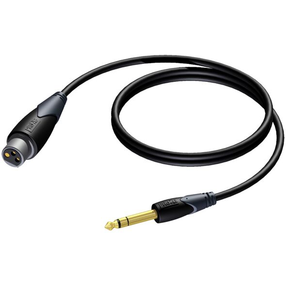 Καλώδιο Procab PROCAB CLA723/1.5 XLR θηλυκό - 6.3 mm Jack αρσενικό στερεοφωνικό 1.5 μέτρο 13332327 5414795033382