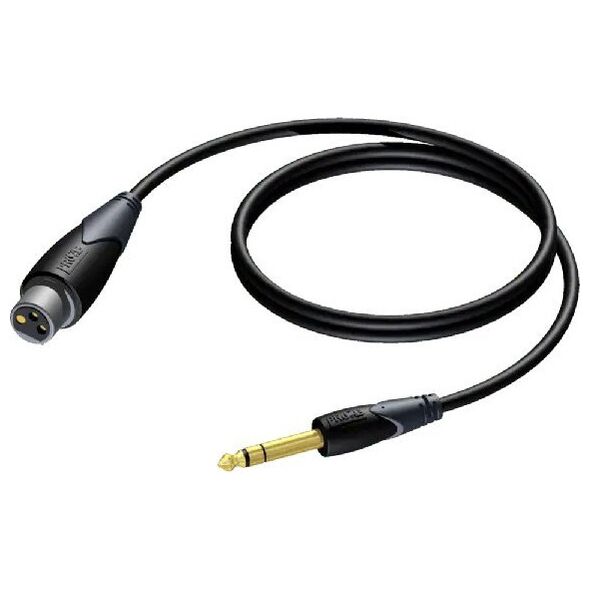 Καλώδιο Procab PROCAB CLA723/1.5 XLR θηλυκό - 6.3 mm Jack αρσενικό στερεοφωνικό 1.5 μέτρο 13332327 5414795033382