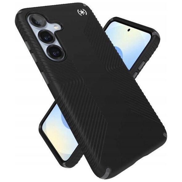 Speck Presidio2 Grip - Etui Samsung Galaxy S25 / S24 (Black/Slate Grey/White)