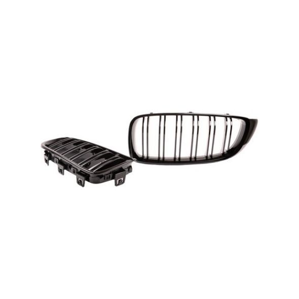 Grill sportowy podwójne żeberka Gloss Black BMW 4 F32 F82 F33 F83 F36 Gran 2013-2021