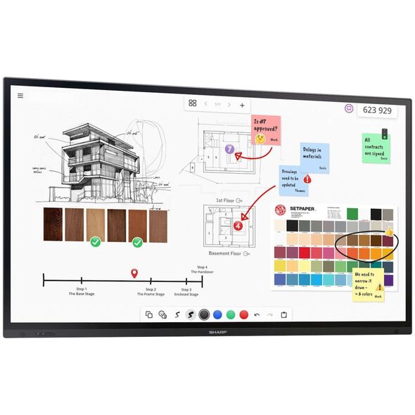 System interaktywny Sharp PN-LA862 86IN IWB UHD 500