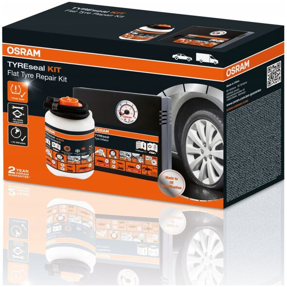 Kompresor samochodowy Osram Osram TYREseal KIT OTSK4 automobilinė elektrinė pompa su padangų sandarikliu