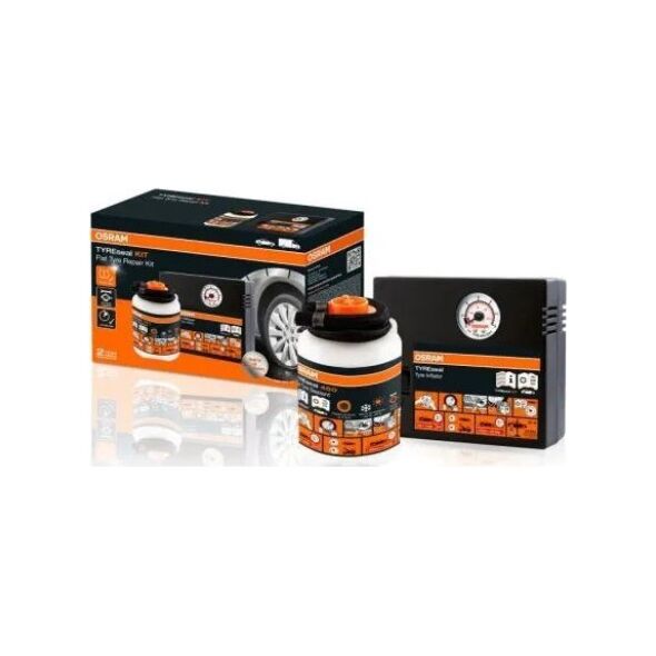 Kompresor samochodowy Osram Osram TYREseal KIT OTSK4 automobilinė elektrinė pompa su padangų sandarikliu