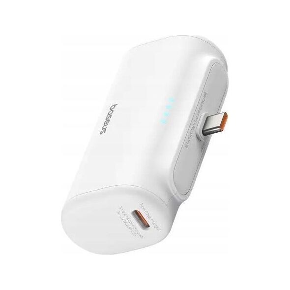 Powerbank Baseus Compact 5000mAh, 20W, USB-C (biały)