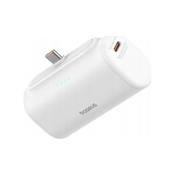 Powerbank Baseus Compact 5000mAh, 20W, USB-C (biały)