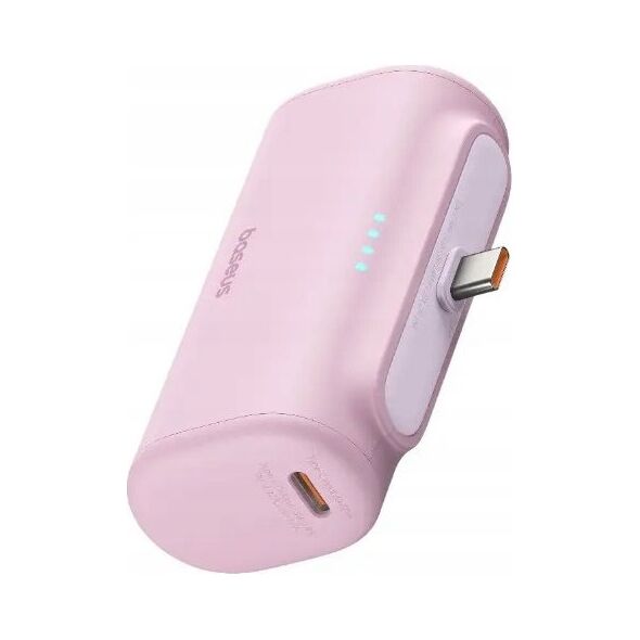 Powerbank Baseus Compact USB-C 5000mAh, 20W (różowy)