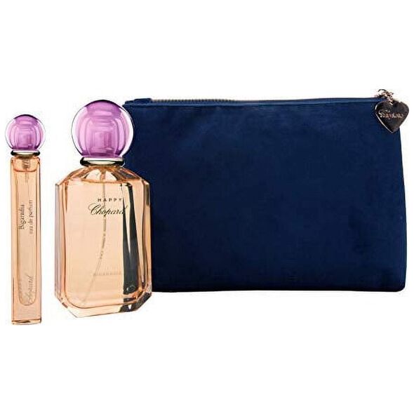 Σετ αρωματοποιίας Chopard Luxury Naturals Chopard: Happy Bigaradia, Eau De Parfum, Γυναικεία, 100 ml + Happy Bigaradia, Eau De Parfum, Γυναικεία, 10 ml + Chopard, Συνθετικό δέρμα, Τσάντα, Πουγκί παντελονιού, Μπλε, Γυναικεία, 2,4 x 9 x 6,2 Για γυναίκες 130