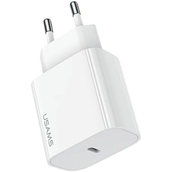 Ładowarka Usams USAMS Ład. siec. 1xUSB-C T65 PD20W (only head) PD Fast Charging biały/white CC226TC01 (US-CC226)