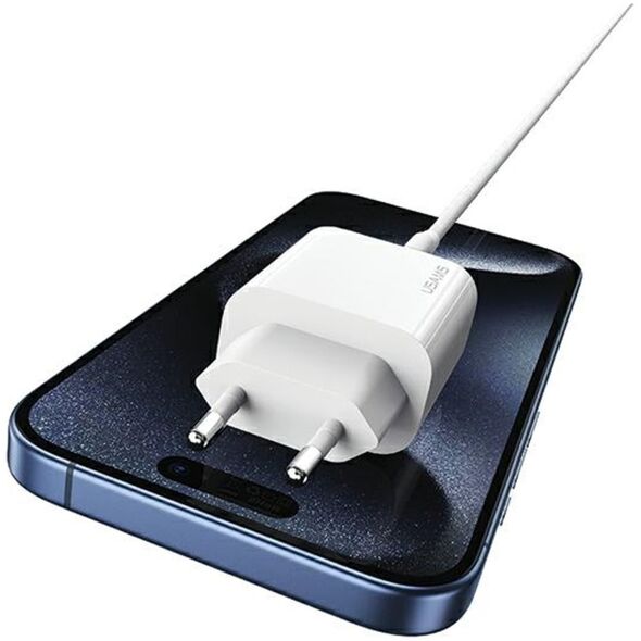Ładowarka Usams USAMS Ład. siec. 1xUSB-C T65 PD20W (only head) PD Fast Charging biały/white CC226TC01 (US-CC226)