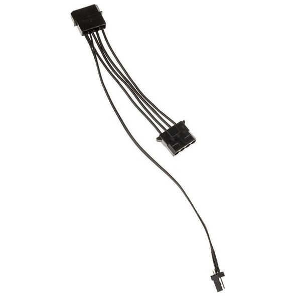 Kolink Kolink 3-Pin Fan Power to 2x 4-Pin Molex Adapter - 245mm, μαύρο 13334020 5999094004955