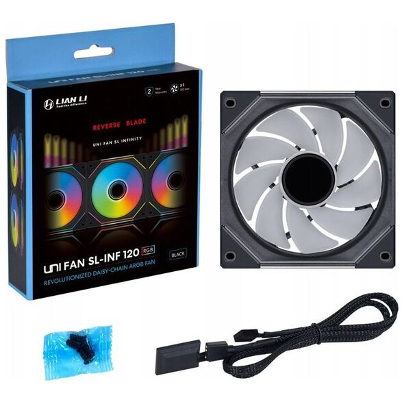 Wentylator Lian Li UNI FAN SL-INF 120 RGB Reverse Blade (UF-RSLIN120-1B)