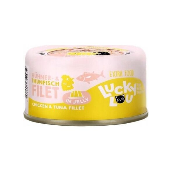 Lucky Lou Extrafood Tuńczyk i kurczak w galaretce puszka 70g