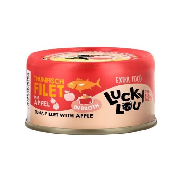 Lucky Lou Extrafood Tuńczyk i jabłko w bulionie puszka 70g