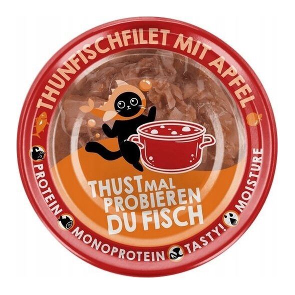 Lucky Lou Extrafood Tuńczyk i jabłko w bulionie puszka 70g