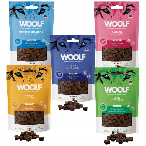 Woolf Soft Cubes Monoprotein Deer 100g