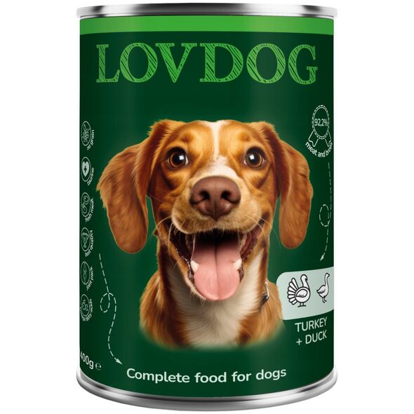 Lovdog Turkey & Duck puszka 400g