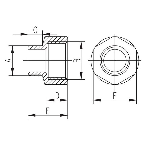 Ferro Redukcja mosiężna 1/2x3/8" RN02Z