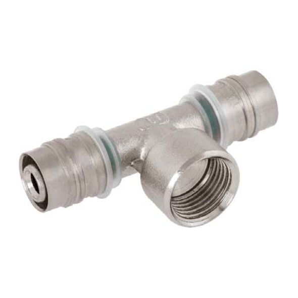 Kisan Trójknik zaprasowywany z gwintem wewnętrznym GW 16x1/2"x16 - WL32.22.11.20