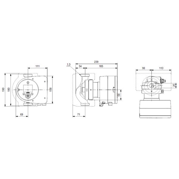 Grundfos Pompa CO Magna 3 25-100 (97924247)
