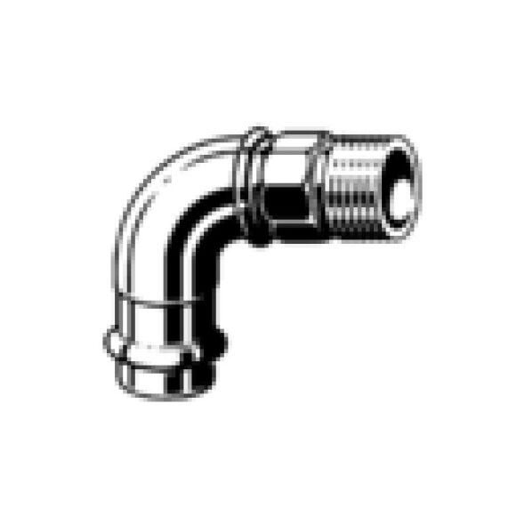 Viega Łuk przejściowy Profipress 22mm x 3/4" brąz (345778)