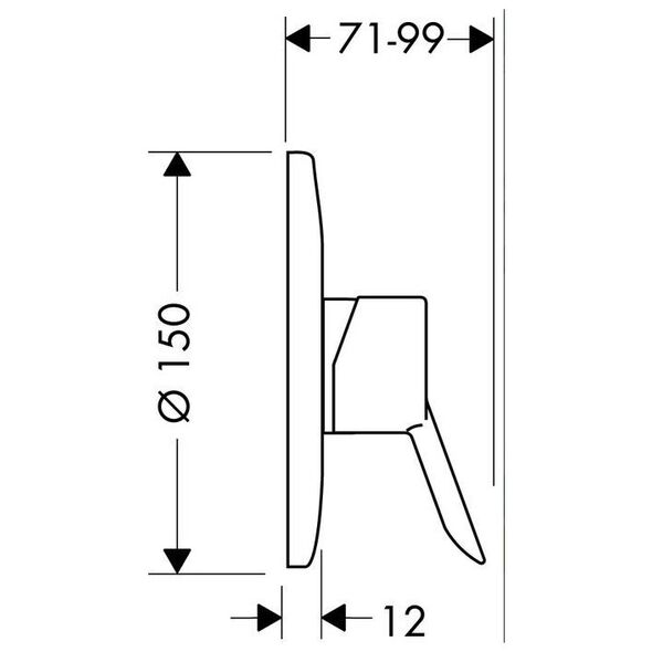 Bateria prysznicowa Hansgrohe Focus chrom (31767000)