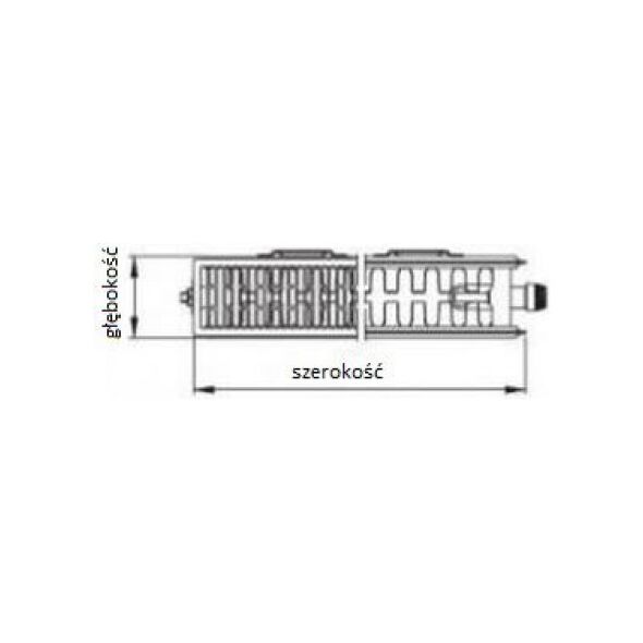 Kermi Grzejnik Therm X2 Profil-V 22 400 x 400mm (FTV220400401R1K)