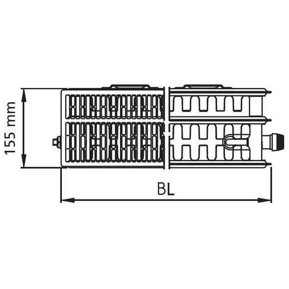 Kermi Grzejnik Therm X2 Profil-V 33 900 x 800mm (FTV330900801R1K)