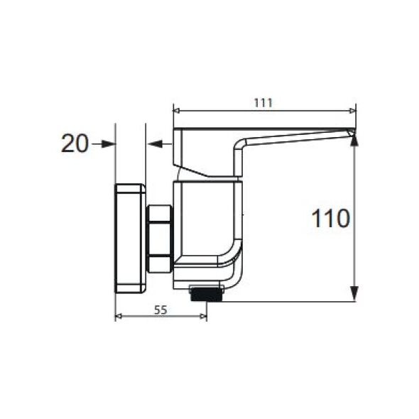 Bateria prysznicowa Omnires Parma chrom (PM7440)