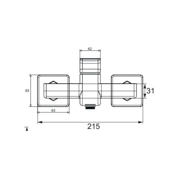 Bateria prysznicowa Omnires Parma chrom (PM7440)