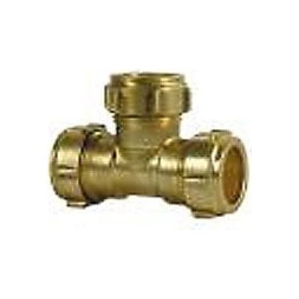 Conex Trójnik równoprzelotowy CONEX COMPRESSION 15x15x15mm mosiądz - EEE1020601EQ