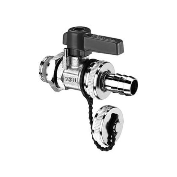 Schell Kurek kulowy spustowo-napełniający z pokrętłem dźwigniowym 1/2" chrom 139940399