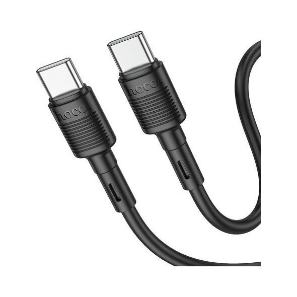 Kabel USB Hoco HOCO kabel Typ C do Typ C PD 3A 60W X83 1 m czarny