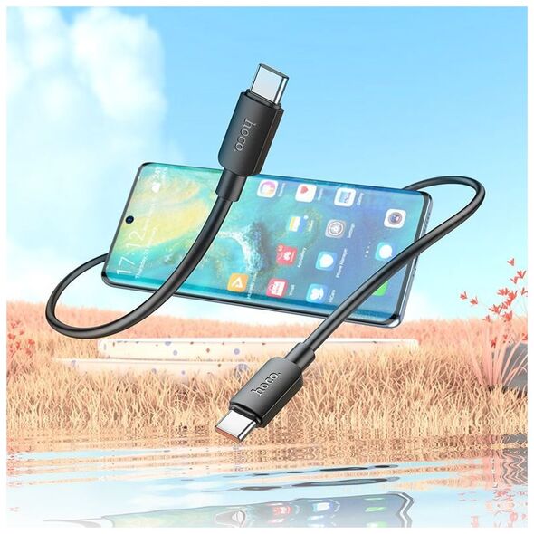 Kabel USB Hoco HOCO kabel Typ C do Typ C PD 6A 100W X96 1 m czarny