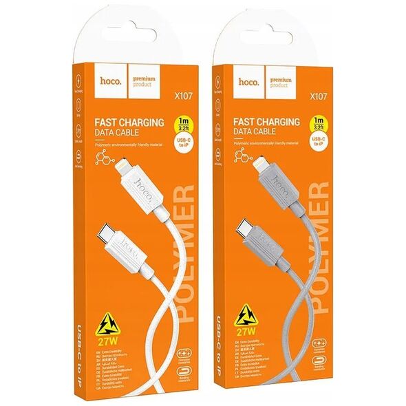 Kabel USB Hoco HOCO kabel Typ C do Lightning PD 27W X107 1 m szary