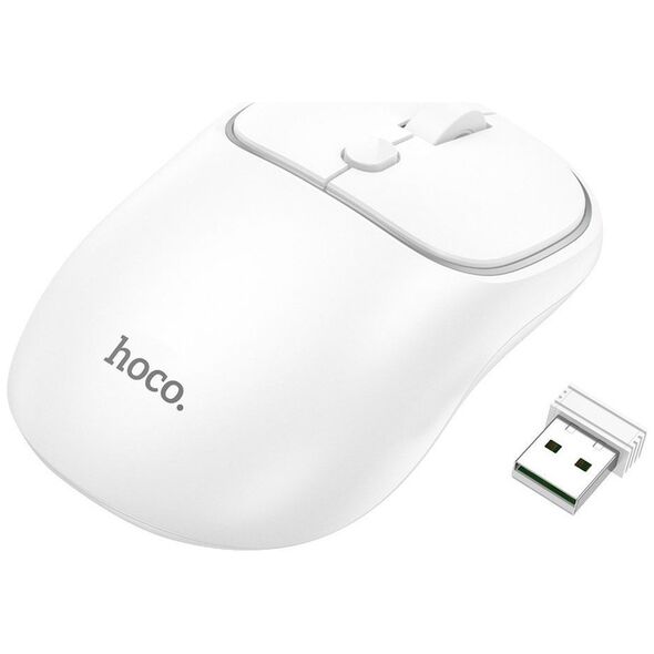 Mysz Hoco HOCO mysz komputerowa bezprzewodowa 2,4G 1600 dpi GM25 biała