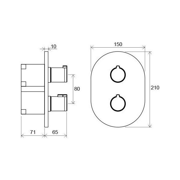Bateria prysznicowa Ravak Termo chrom (X070075)