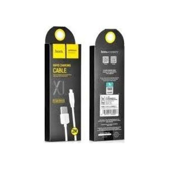 Kabel USB Hoco USB-A - Lightning 1 m Biały (110303)
