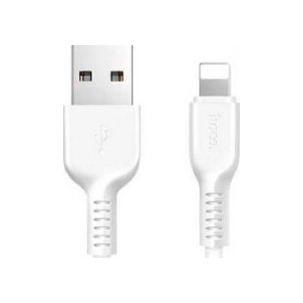 Kabel USB Hoco USB-A - Lightning 1 m Biały (6957531068815)
