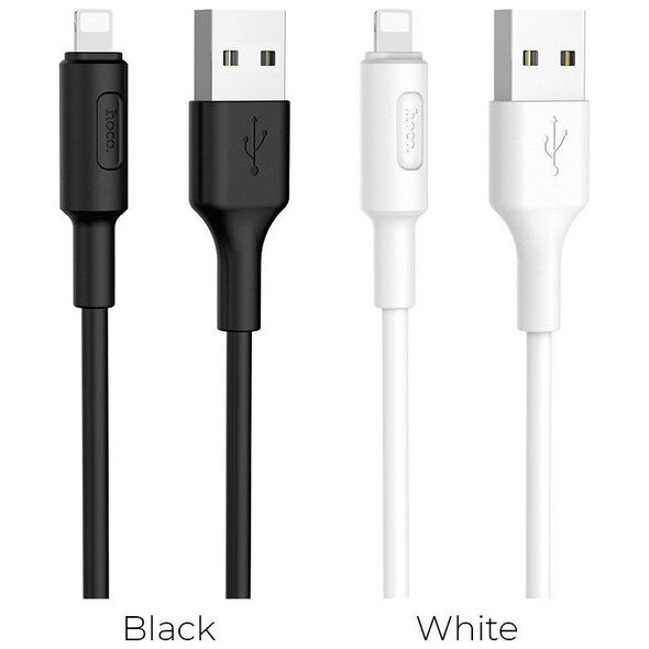 Kabel USB Hoco USB-A - microUSB 1 m Biały (6957531080114)