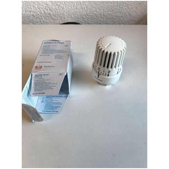 Termostat Uni LH, 7-28 C, 0* 1-5, z czujnikiem cieczowym, biały