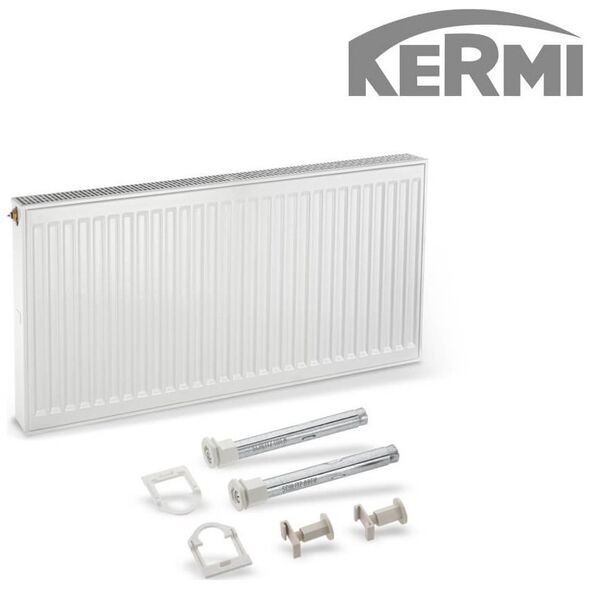 GRZEJNIK FTV 10 600/800 KERMI higieniczny Z ZAWIESZENIAMI 387WLEWY