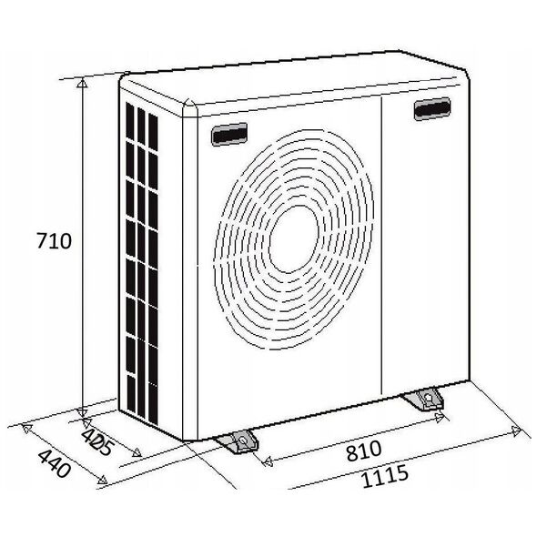 Pompa ciepła Blaupunkt Monoblok 12 kW R32 (posiada pompę obiegową, indywidualne zamówienie) (S)