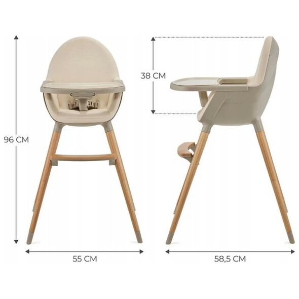 KinderKraft KINDERKRAFT high chair FINI 2 BEIGE, KHFINI02BEG0000