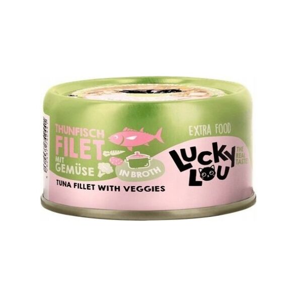 Lucky Lou Extrafood Tuńczyk i warzywa w bulionie puszka 70g