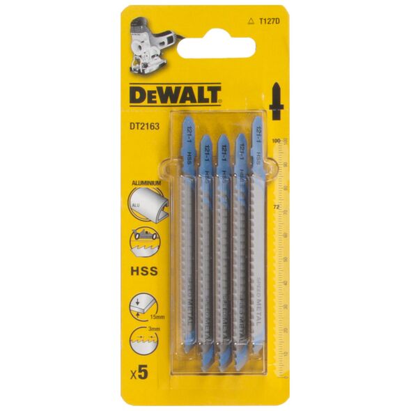 Dewalt Brzeszczoty do wyrzynarek typ T HSS100x72mm 5szt. do metalu DT2163