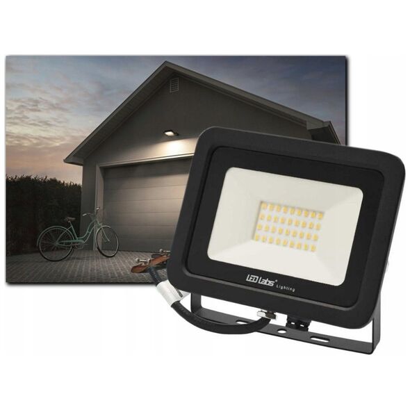 Naświetlacz LED FLOODLIGHT 50W 4250lm 4000K IP65 neutralna biała NW czarny 3 lata gwarncji LED LabsFAROFORM